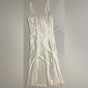 Vintage nightgown with beading and bow details